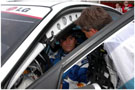 Alex Zanardi with his race engineer